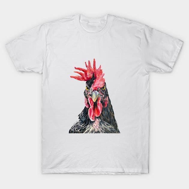 Sydney the Black Australorpe Hen T-Shirt by jenesaiscluck